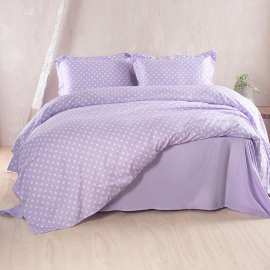 Rythmos Coquette Подредба Суперспалня Лилава 220x240см 3 Бройки