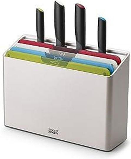 Joseph Joseph Folio Set Chopping Board Plastic Multicolour 10.3x32cm 8 Pieces