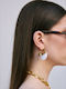 Kaleido Earrings Hoops Gold Plated Steel