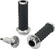 Biltwell Motorradlehenker Griffe Harley Davidson 1 Zoll Durchmesser Lenker Alumicore Griffe Chrom