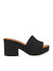Mules With High Heel In Black Colour