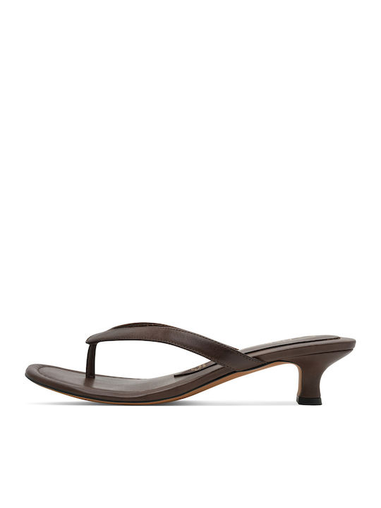 Damen Sandalen Braun Leder