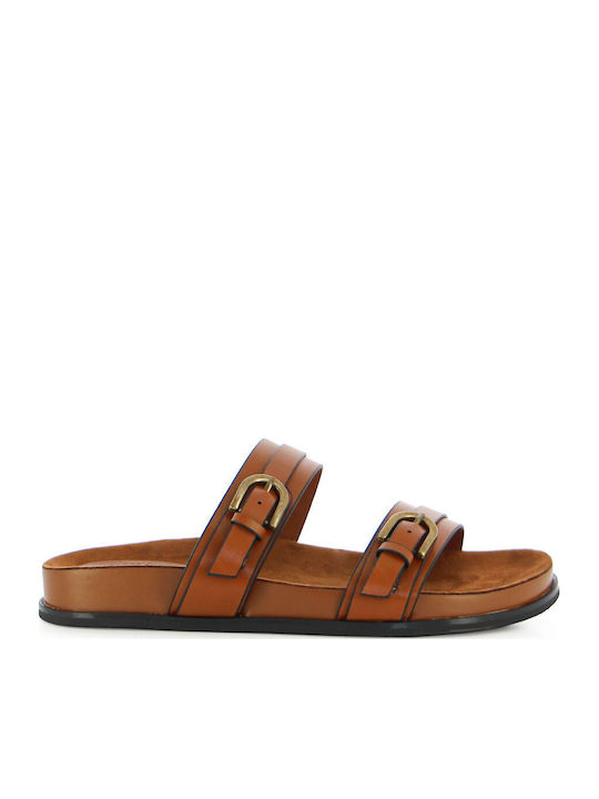 Flache Sandalen Für Damen Tabac Braun