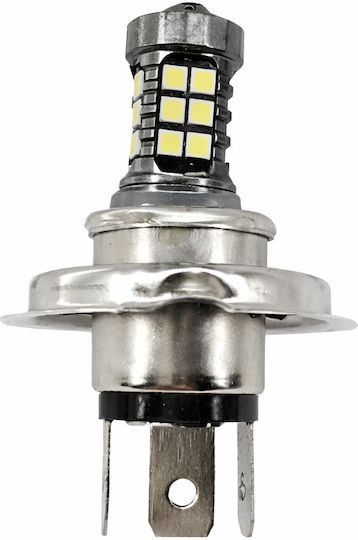 Lămpă Led Auto H4 P43t 12v-24v 3.6w 27 Smd De Înaltă Luminozitate Albă Lumină Cd-2366