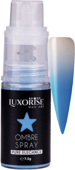 Ombre Spray Nail Art Luxorise Pure Elegance Blue