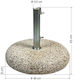 Tesias Group Beton Schirmständer mit Einstellbar Hellblau 60x60x45cm
