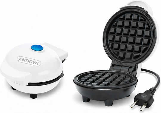 Andowl Mini Waffeleisen Für Runde Waffeln 350W