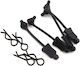 Arrma 1/10 Body Clips Halter Schwarz 4 Stücke