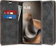 Techsuit Confy Cover Motorola Moto Book Synthetisches Leder Schwarz