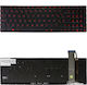 Spanish Laptop Keyboard For Asus Rog Gl552 Gl552vm Gl752 Gl752vw Gl771 Gl771jm 90nb07z1-r31ge0 90nb07z1-r31fr0 0knb0-662cus00 Es Without Frame Backlit Black Red Keys Code 40422esblred
