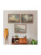 Set Minimalist Posters Frames Unframed Printed On Photographic Paper Nature Motifs Moon Between Clouds Boat On Lake Living Room Bedroom Kitchen 3 X 21 X 30 Cm