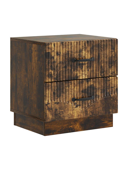 Wooden Brown Bedside Table 43x34.5x44.5cm