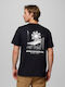 Herrenblusen Kurzarm T-Shirt Schwarz