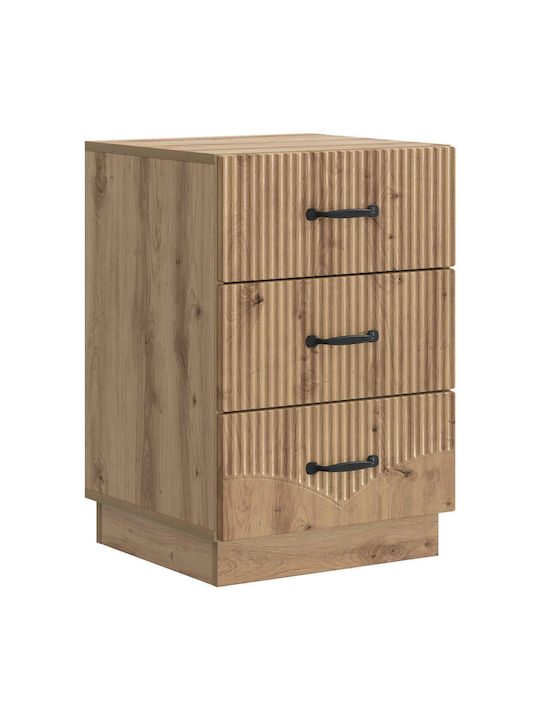 Wooden Brown Bedside Table 43x41x63.5cm