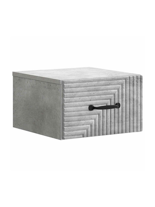 Wooden Gray Bedside Table 34.5x33x20cm
