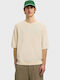 Ecru Kurzarm T-Shirt