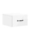 White Wooden Bedside Table 34.5x33x20cm