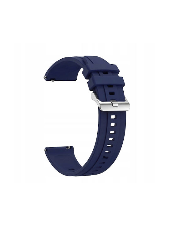 Silver Buckle Λουράκι Σιλικόνης Μπλε (Huawei Wa...