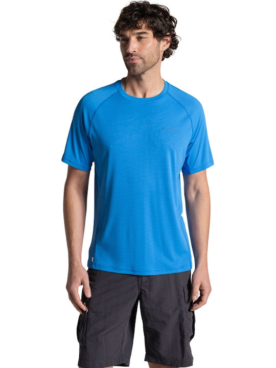 Kurzarm Herrenbluse Blau