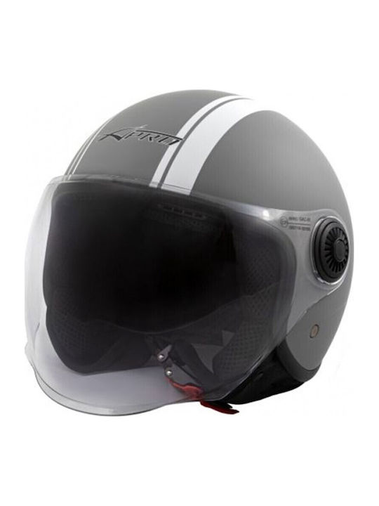 A-Pro Medley Matt Grau Motorradhelm Jet ECE 22....
