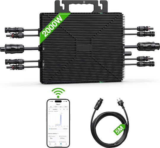 Micro Inverter Solar❤️ Dc – Ac 2000 W Diy Ambianzza Ls-2000 Parallel Operation Cable