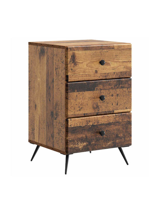 Wooden Brown Bedside Table 43x41x66.5cm
