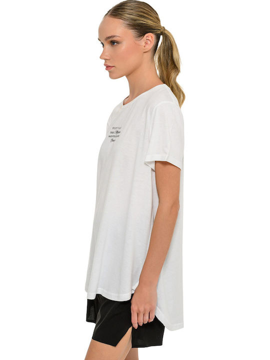 BodyTalk Women's Sports Short Sleeve White Blouse