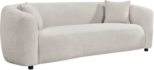Three-Seater Sofa Beige 230x96x75cm