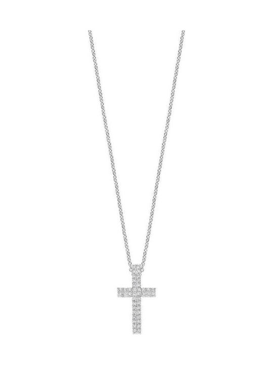 Ti Sento Damenkreuz aus Silber mit Kette