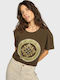 Γυναικείο T-shirt Χακί