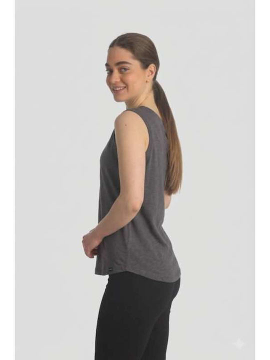 Paco & Co Damen Bluse Ärmellose Graue