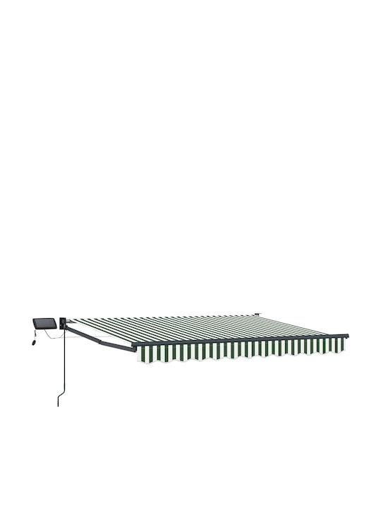 vidaXL Pavillon Terrasse mit LEDs Grüne 3.5x2.5m
