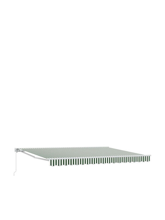 vidaXL Pavillon Terrasse mit LEDs Grüne 4,5x3,5m