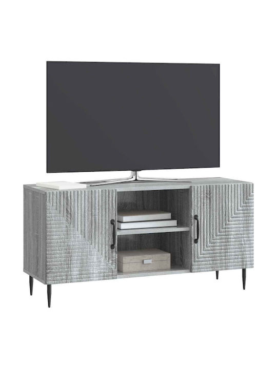 vidaXL TV-Ständer Grau M102xP34.5xH50cm