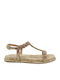 Women's Flat Sandals Beige