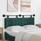 vidaXL Fabric Bed Headboard Pillow Beige 130x55cm