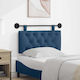 vidaXL Fabric Bed Headboard Cushion Blue 100x55cm