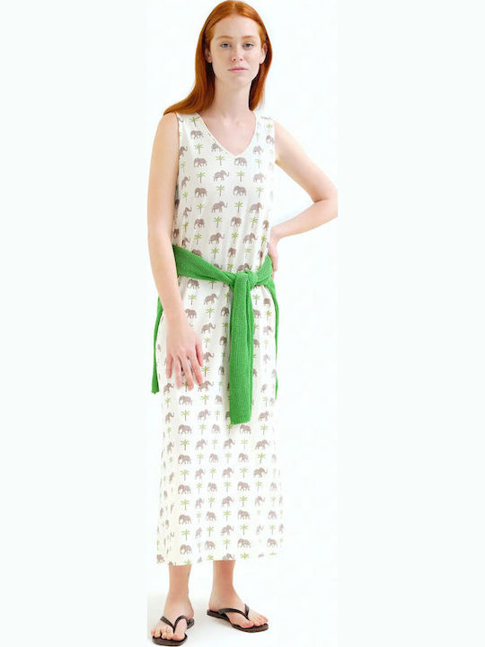 Summer Midi Ecru Dress