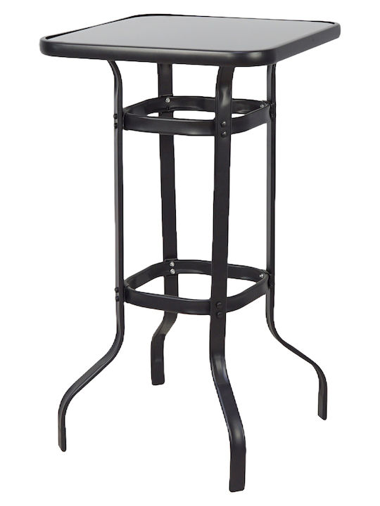 Metal Bar Table for Small Outdoor Spaces Lyra 70x70x100cm