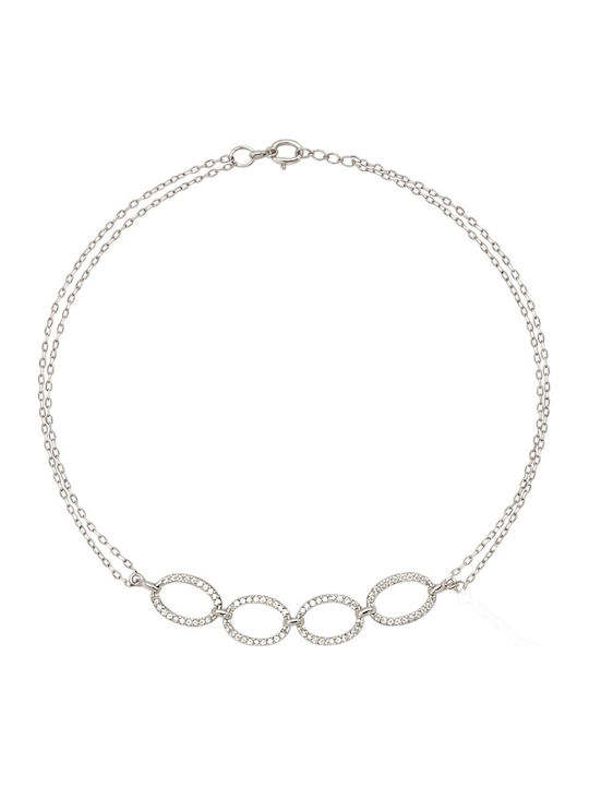 Xryseio Women's Silver Bracelet with Zircon