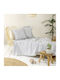 Nima Ριχτάρι Τετραθέσιου Καναπέ Chenille 180x350εκ. Stone