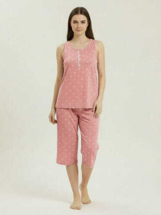 Prive Underwear Set Pijamale Dama De Vară Din Bumbac Roz