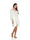 Primavera Summer Women's Robe Ecru