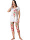 Relax Lingerie Summer Women's Pyjama Set Pink