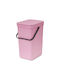 Brabantia Sort&go Kunststoff Mülleimer Rosa 12lt