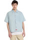 Short Sleeve Denim Shirt Regular Fit Fog Blue