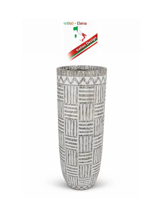 Large Decorative Floor Jar 120cm Luxury Vase Embossed Design Ethnic Tribal