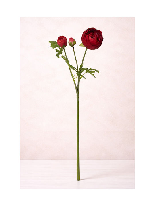 Buttercup Flower Red Blooms 10x5x51cm Solid Colour Kaeming