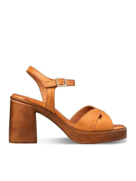 Envie Shoes Sandale Din Piele Maro