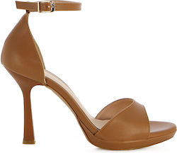 Studio Leder Damen Sandalen Tabac Studio Leder Damen Sandalen Tabac